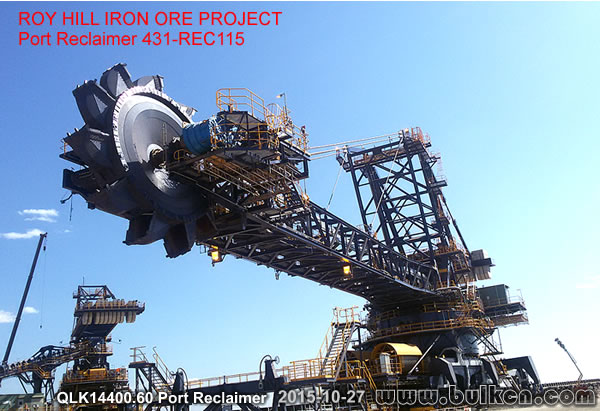 NEWS��Royhill,The reclaimer QLK14400.60 type has been erected in Royhill in Australia.